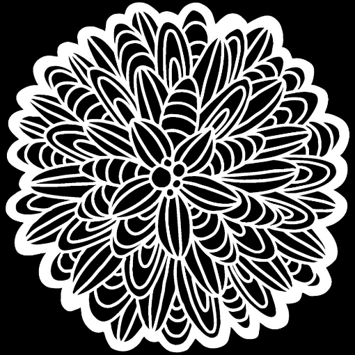 Picture of Crafter's Workshop Template 15x15 - Cactus Dahlia