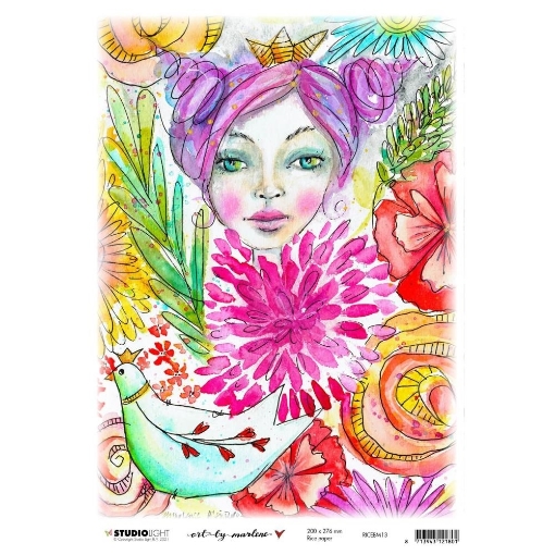 Picture of Studio Light Marlene’s World Ριζόχαρτο Decoupage & Mixed Media A4 – Nr. 13 