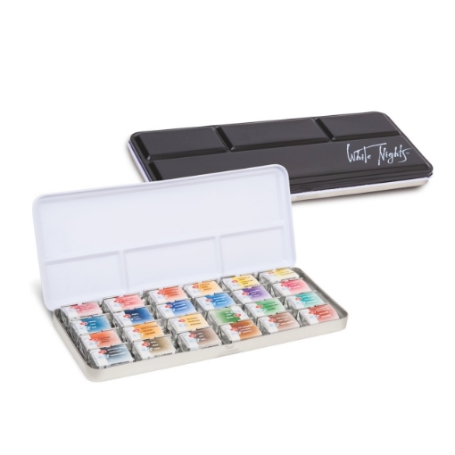 Picture of St. Petersburg White Nights Σετ Ακουαρέλας Μεταλλική Κασετίνα - Set of 24
