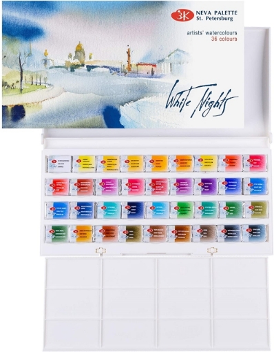Picture of St. Petersburg White Nights Σετ Ακουαρέλας - Set of 36