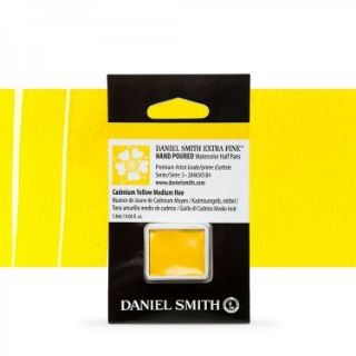 Picture of Daniel Smith Extra Fine Watercolor | Χρώμα Ακουαρέλας Half Pan - Cadmium Yellow Medium Hue