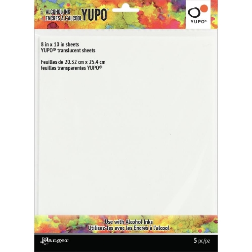 Picture of Tim Holtz Φύλλα Yupo για Μελάνια Οινοπνεύματος 8''x10'' - Διάφανο