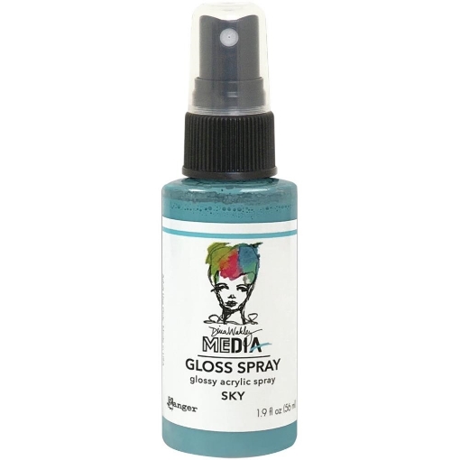 Picture of Dina Wakley Media Gloss Sprays Ακρυλικό Χρώμα σε Σπρέι, Φινίρισμα Γκλος - Sky