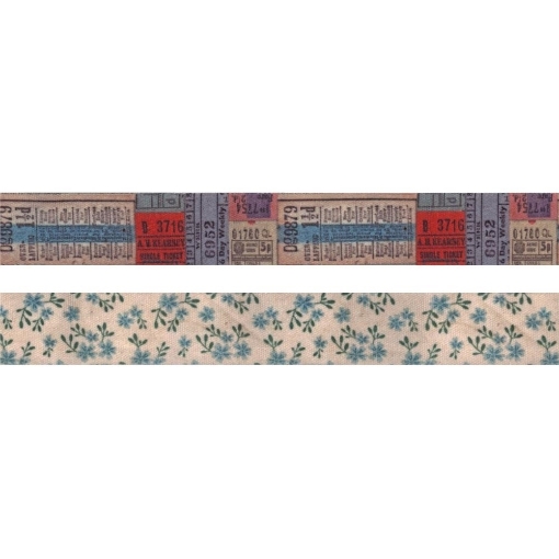 Picture of Tim Holtz Idea-Ology Fabric Tape Αυτοκόλλητη Υφασμάτινη Ταινία 1"  x  2.75m - Agenda