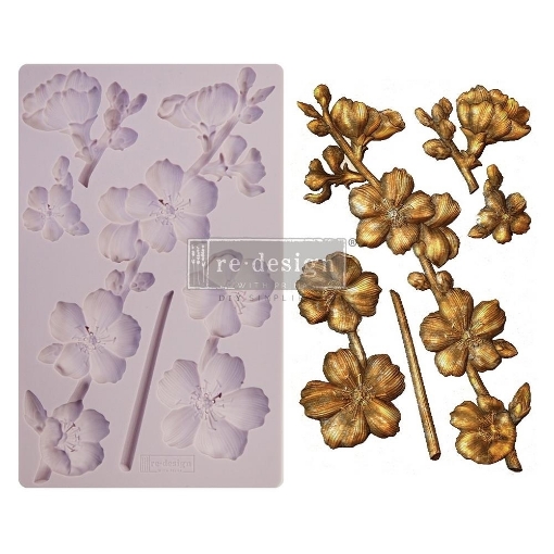 Picture of Prima Re-Design Decor Mould Καλούπι Σιλικόνης 5'' x 8'' - Botanical Blossoms