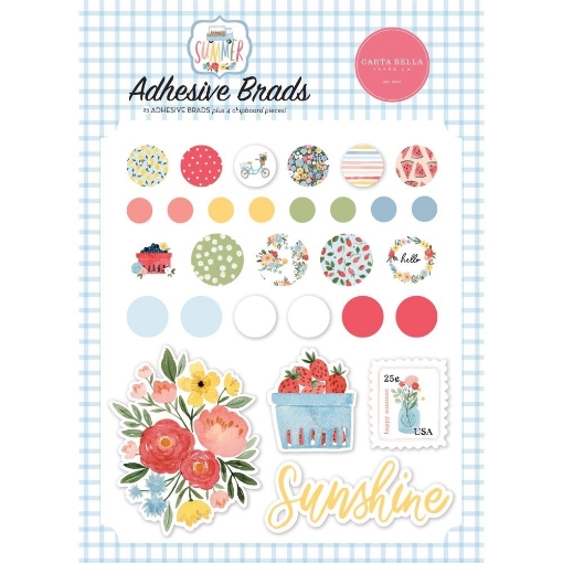 Picture of Carta Bella Decorative Brads – Summer