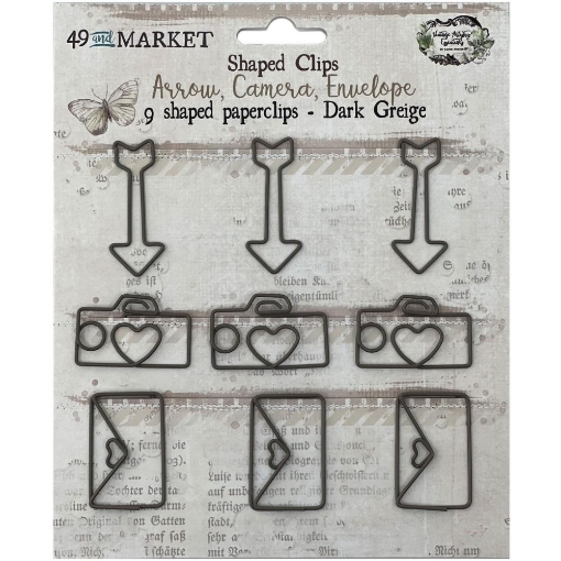 Picture of 49 & Market Foundations Paper Clips -Arrow, Camera, Envelope In Dark Greige