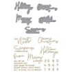 Picture of Spellbinders Glimmer Hot Foil Plate & Die - Σετ Μεταλλικές Μήτρες Χρυσοτυπίας & Κοπής By Yana Smakula - Yana's Christmas Sentiments