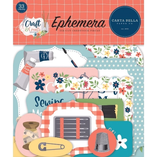 Picture of Carta Bella Ephemera Διακοσμητικά Die-cuts – Craft & Create, 33τεμ
