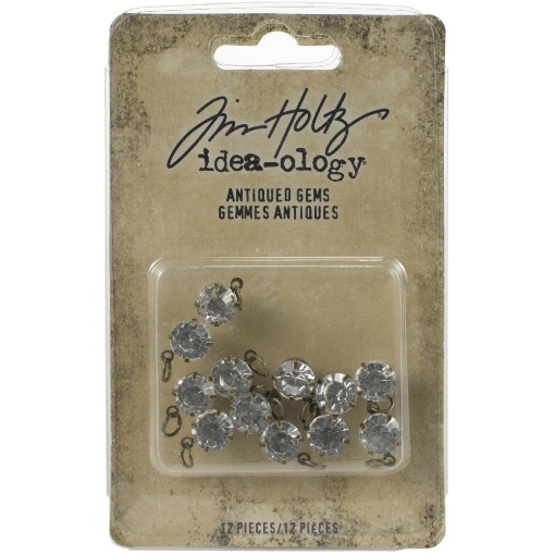 Picture of Tim Holtz Idea-Ology Metal Adornments - Antiqued Gems