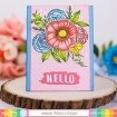Picture of Waffle Flower Crafts Σετ Διάφανες Σφραγίδες & Μήτρες Κοπής – Bouquet Builder 7, 32τεμ