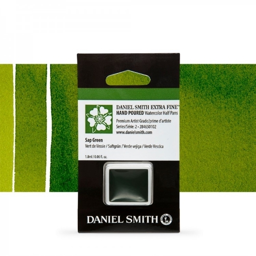 Picture of Daniel Smith Extra Fine Watercolor | Χρώμα Ακουαρέλας Half Pan – Sap Green