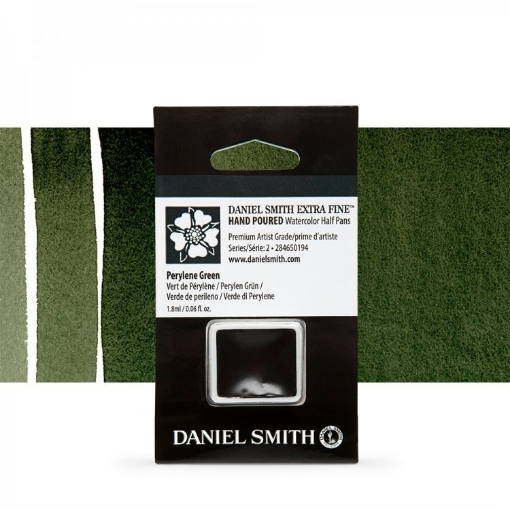Picture of Daniel Smith Extra Fine Watercolor | Χρώμα Ακουαρέλας Half Pan – Perylene Green