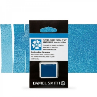 Picture of Daniel Smith Extra Fine Χρώμα Ακουαρέλας Half Pan - Cerulean Blue Chromium