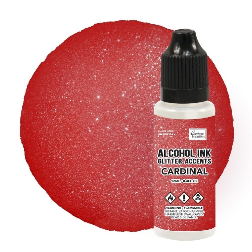 Picture of Couture Creations Glitter Accents Alcohol Ink | Μελάνι Οινοπνεύματος με Glitter 12ml - Cardinal