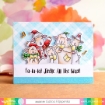 Picture of Waffle Flower Crafts Σετ Διάφανες Σφραγίδες & Μήτρες Κοπής – Fa-La-La, 21τεμ
