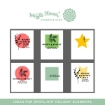 Picture of Waffle Flower Crafts Clear Stamps Set Σετ Διάφανες Σφραγίδες -  Spotlight Holiday, 7τεμ