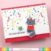 Picture of Waffle Flower Crafts Στένσιλ 4.25”x5.5” - Confetti Duo, 2τεμ.
