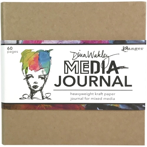 Picture of Dina Wakley Media Kraft Journal 15 x 15 cm - Mixed Media Journal με Kraft Χαρτί, 60 σελ.