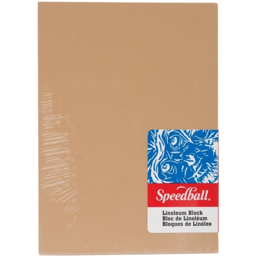 Picture of Speedball Linoleum Block -Επιφάνεια Χαρακτικής Λινόλεουμ με Ξύλινη Βάση