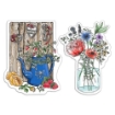 Picture of Ciao Bella Stamping Art Διάφανες Σφραγίδες 4" X 6" - Fraises Et Fleurs Sauvages, Notre Vie, 2τεμ. 