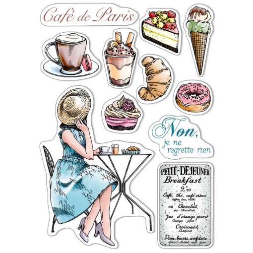 Picture of Ciao Bella Stamping Art Διάφανες Σφραγίδες 6" X 8" - La Boulangerie, Notre Vie, 11τεμ.
