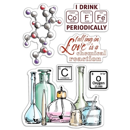 Picture of Ciao Bella Stamping Art Διάφανες Σφραγίδες 4" X 6" - Chemical Reaction, Sign Of The Times, 6τεμ.