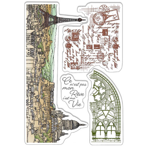 Picture of Ciao Bella Stamping Art Διάφανες Σφραγίδες 4" X 6" - Notre Vie, 3τεμ.