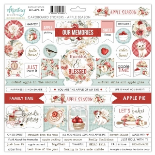 Picture of Mintay Papers Αυτοκόλλητα Chipboard - Apple Season, 56τεμ.
