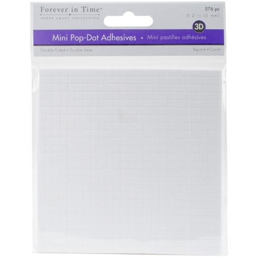 Picture of MultiCraft 3D Pop Dots Διαστατικά Διπλής Όψης – White Square 0.2"