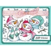 Picture of Stampendous Cling Stamp Σφραγίδα Rubber  - Slim Snow People