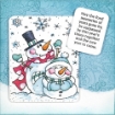 Picture of Stampendous Cling Stamp Σφραγίδα Rubber  - Slim Snow People