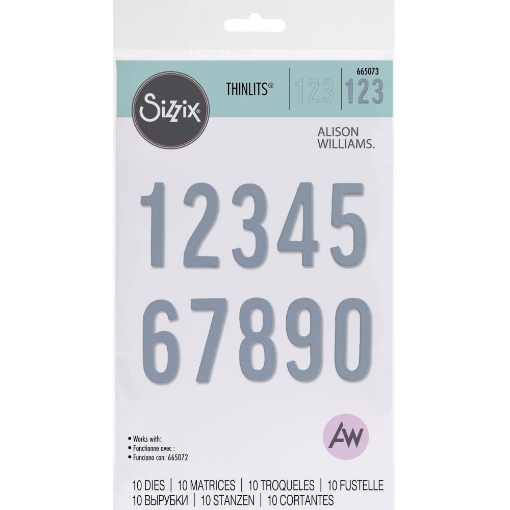 Picture of Sizzix Μήτρες Κοπής By Alison Williams - Bold Numbers
