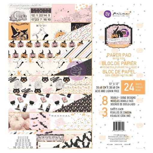 Picture of Prima Marketing Μπλοκ Scrapbooking Διπλής Όψης 12"X12" - Thirty-One