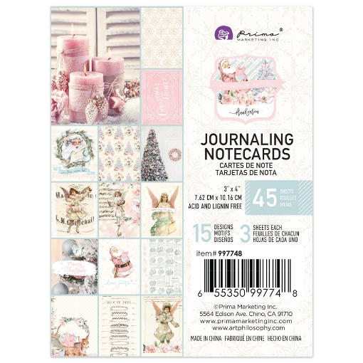 Picture of Prima Marketing Journaling Cards 3" X 4" - Christmas Sparkle by Frank Garcia , 3"X4" 