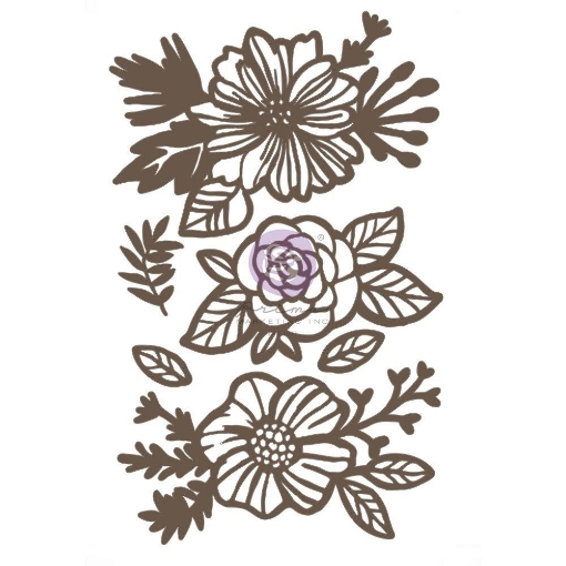 Picture of Prima Laser Cut Chipboard - Happy Flowers