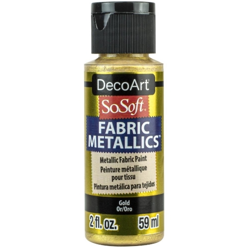 Picture of SoSoft Fabric Metallics Ακρυλικο Χρώμα για Ύφασμα 59ml - Gold