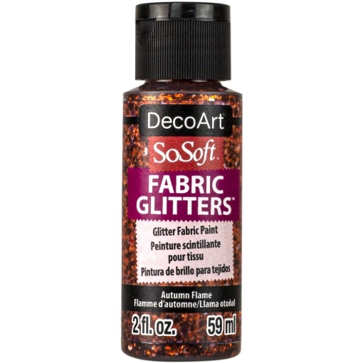 Picture of SoSoft Glitters Ακρυλικό Χρώμα για Ύφασμα 59ml - Autumn Flame