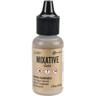 Picture of Tim Holtz Alcohol Ink Mixative Μεταλλικό Μελάνι Οινοπνεύματος 14ml – Gold 🪙