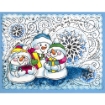 Picture of Stampendous! Fran's Clear Stamps Set Σετ Διάφανες Σφραγίδες - Snow Time Frame, 8τεμ 