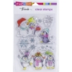 Picture of Stampendous! Fran's Clear Stamps Set Σετ Διάφανες Σφραγίδες - Penguin Gift, 8τεμ