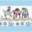 Picture of Stampendous! Fran's Clear Stamps Set Σετ Διάφανες Σφραγίδες - Penguin Gift, 8τεμ