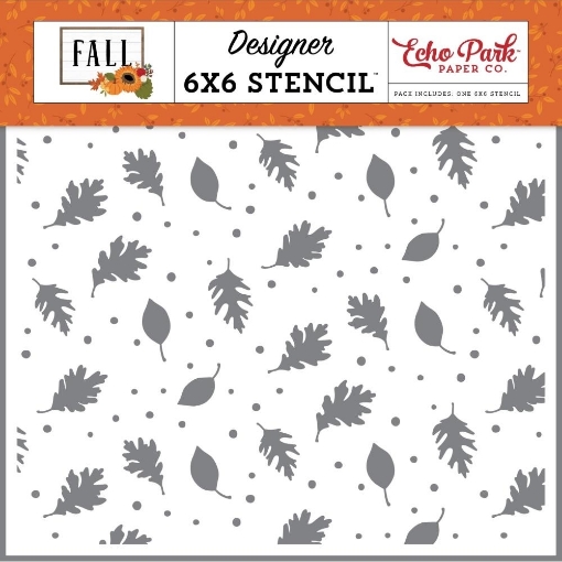 Picture of Echo Park Στένσιλ 6”x6” - Fall, Brisk Leaves