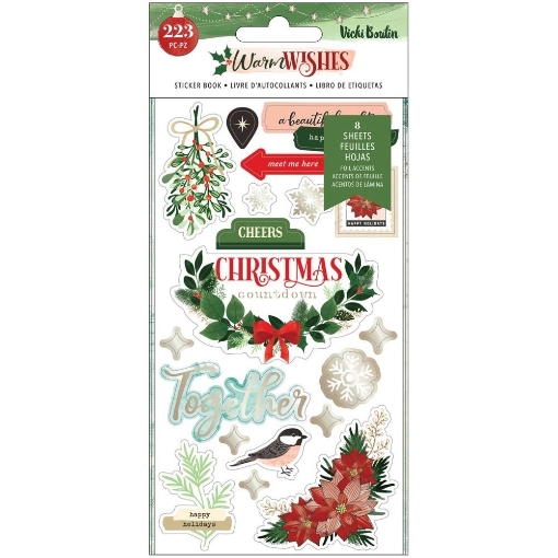 Picture of Vicki Boutin Warm Wishes Μπλοκ Αυτοκόλλητων - W/Champagne Gold Foil Accents