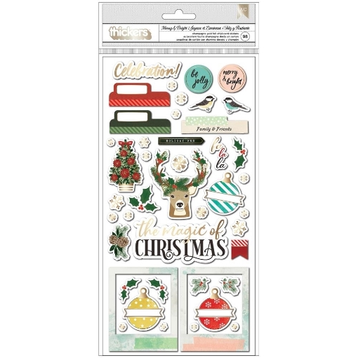 Picture of Vicki Boutin Warm Wishes Thickers Αυτοκόλλητα - Merry & Bright Phrases & Icons/Chipboardk