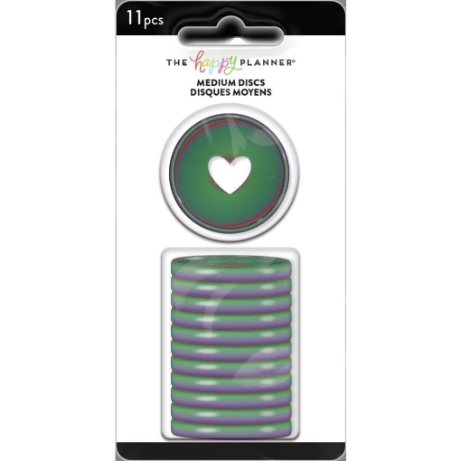 Picture of Happy Planner Medium Discs 1.25" Iridescent | Δίσκοι Βιβλιοδεσίας Ιριδίζοντες, 11 τεμ.