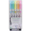 Picture of Zebra Mildliner Fluorescent | Διπλοί Μαρκαδόροι Υπογράμμισης Chisel & Fine – 5τεμ.