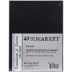 Picture of 49 And Market Foundations 2" Portrait Album 8.5"X6.5" - Black