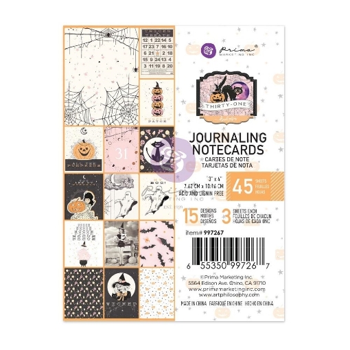 Picture of Prima Marketing Thirty-One By Frank Garcia Journaling Cards 3"X4"