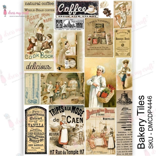 Picture of Dress My Craft Transfer Me Φύλλο Μεταφοράς Εικόνας A4 - Bakery Tiles